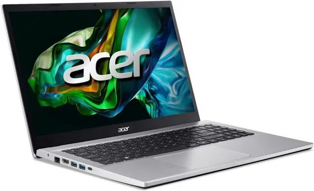 Alt view image 2 of 5 - Acer Aspire 3 15 Laptop, 15.6'' FHD (1920 x 1080) Display, AMD Ryzen 7 5700U Processor, 16GB RAM, 2TB SSD, Wi-Fi 6, Bluetooth, AMD Radeon Graphics, Windows 11 Home, Silver + Mazepoly Accessories