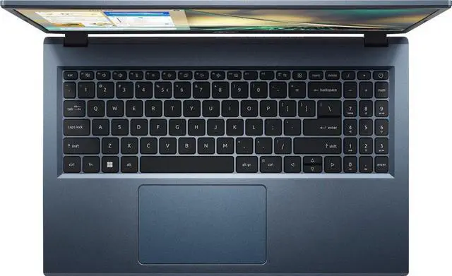 Alt view image 4 of 7 - Acer Aspire 3 Thin & Light Laptop, 15.6" FHD IPS Touch Display, AMD Ryzen 5 7520U, 8GB LPDDR5, 512GB SSD, Wi-Fi 6, Bluetooth, Windows 11 Home, Steam Blue with Mazepoly Accessories