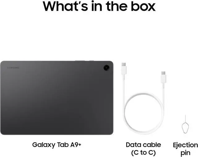 Alt view image 4 of 5 - SAMSUNG Galaxy Tab A9+ 11'' LCD 256GB Android WiFi Tablet, Big Screen, Quad Speakers, Upgraded Chipset, Multi Window Display, Durable Design, Graphite