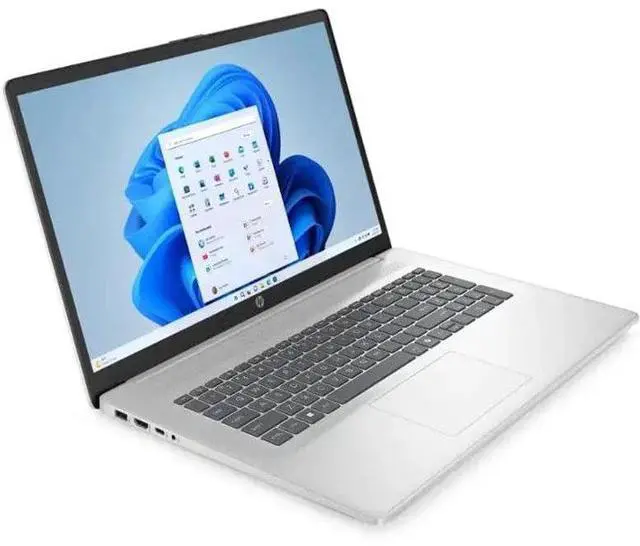 Alt view image 6 of 6 - HP 17.3 inch FHD Display Laptop, AMD Ryzen 5 7520U, 8GB DDR5 RAM, 1TB SSD, AMD Radeon Graphics, Bluetooth, Wi-Fi, Silver, Windows 11 Home with Mazepoly Accessories