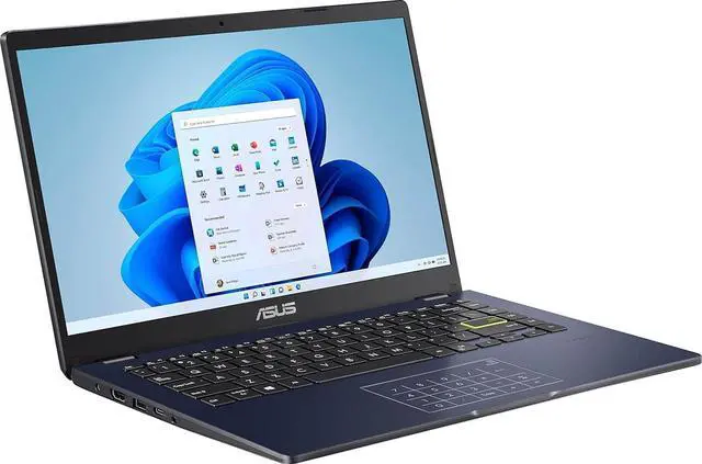 Alt view image 5 of 6 - ASUS Vivobook E410 14" FHD Thin Laptop, Intel Celeron N4500 Processor, 4GB RAM, 128GB eMMC, Intel UHD Graphics, Win 11 Home S, Star Black with Mazepoly Accessories