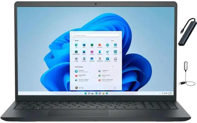 Main image of Dell Inspiron 3535 15.6 inch FHD Touch Laptop, Intel Core i5-1334U, 32GB RAM, 1TB SSD, Bluetooth, Wi-Fi6, Windows 11 Home in S Mode, Black with Mazepoly Accessories
