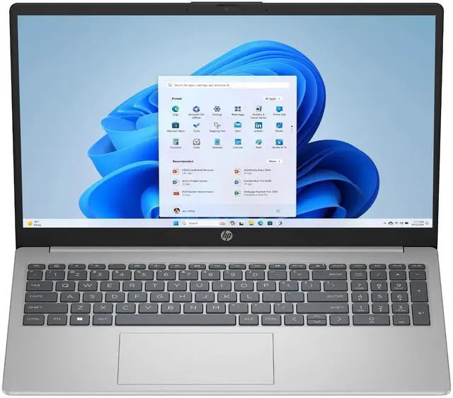 Alt view image 7 of 7 - HP 15.6 inch FHD Touchscreen Laptop, AMD Ryzen 7 7730U, 16GB RAM, 1TB SSD, Wi-Fi, Windows 11 Home, Copilot AI, Natural Silver with Mazepoly Accessories