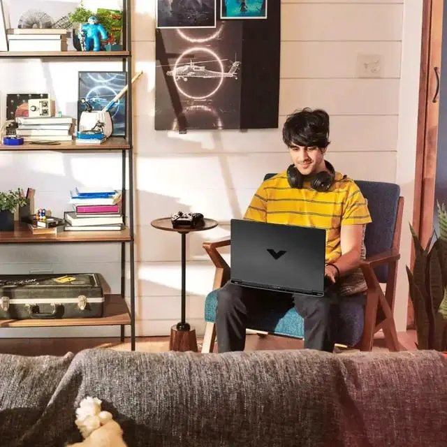 Alt view image 7 of 7 - HP Victus 15.6" FHD 144Hz Gaming Laptop, Intel Core i5-13420H, 16GB RAM, 512GB SSD, NVIDIA GeForce RTX 3050, Windows 11 Home, Backlit Keyboard, Mica Silver, with Mazepoly Accessories