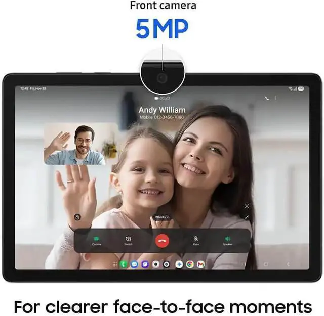Alt view image 6 of 6 - Samsung Galaxy Tab A11+ 11'' Widescreen Wi-Fi Tablet, 8GB RAM, 256GB Storage, Expandable Memory, Long Lasting Battery, AI Assist, Android 16, Silver