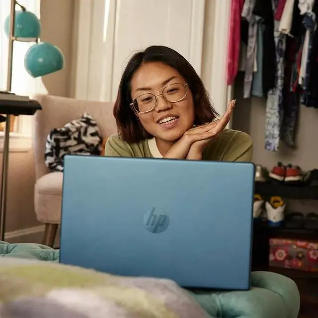 Alt view image 3 of 7 - HP Stream 14" HD BrightView Laptop, Intel Celeron N150, 4GB RAM, 128GB eMMC, Intel UHD Graphics, Webcam, Wi-Fi, 1 Year Office 365, Win 11 S, Waterfall Blue, 14-ep2012wm