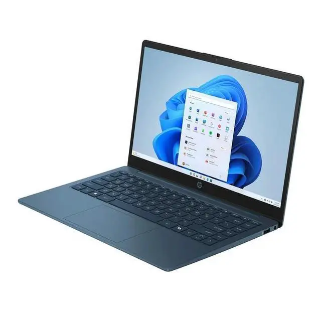 Alt view image 5 of 7 - HP Stream 14" HD BrightView Laptop, Intel Celeron N150, 4GB RAM, 128GB eMMC, Intel UHD Graphics, Webcam, Wi-Fi, 1 Year Office 365, Win 11 S, Waterfall Blue, 14-ep2012wm