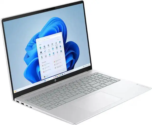 Alt view image 7 of 7 - HP OmniBook 3 16" 2K Touchscreen Laptop, AMD Ryzen 5 40, Copilot AI, 8GB DDR5 RAM, 256GB SSD, AMD Radeon 610M, Windows 11 Home, Glacier Silver with Mazepoly Accessories