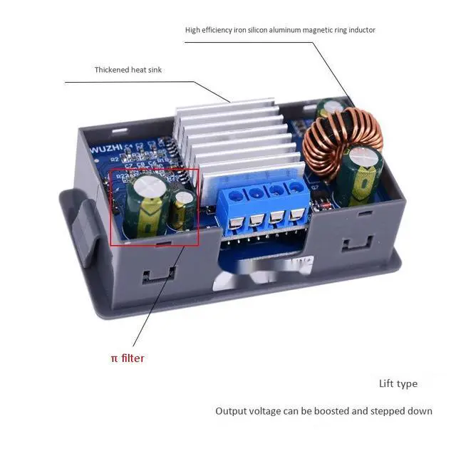 Alt view image 6 of 10 - ZK-4KX CNC DC DC Buck Boost Converter CC CV 0.5-30V 4A Power Module Adjustable Regulated Power Supply Solar Battery Charging