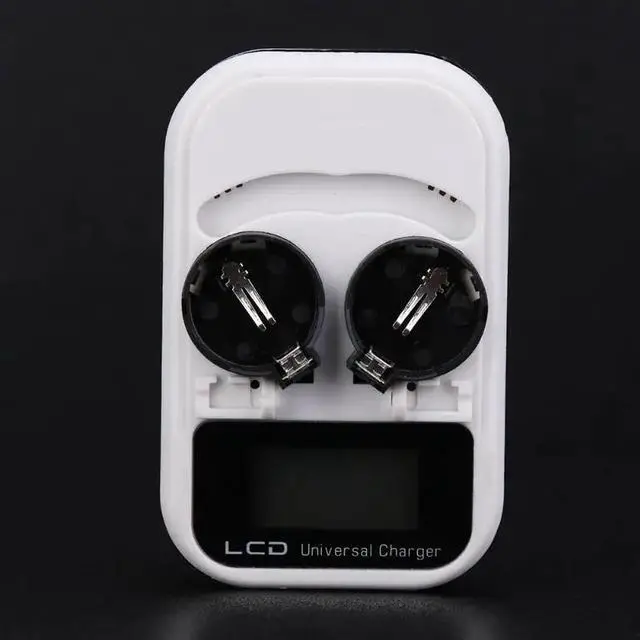 Alt view image 3 of 6 - 3.6V LCD Display Button Battery Charger Dual Slot For LIR2016/LIR2025/LIR2032 Rechargeable Coin Batteries Charger EU Plug