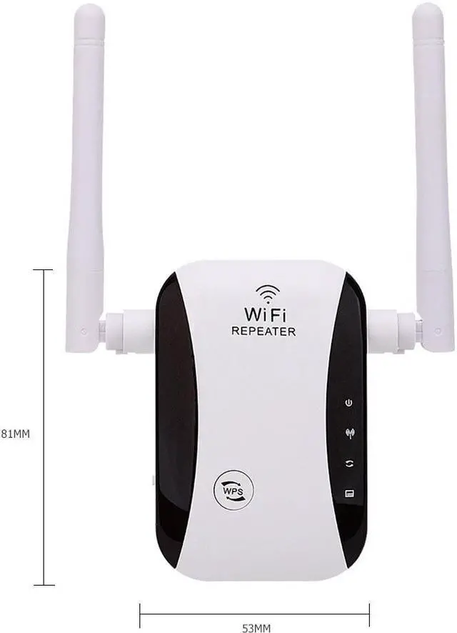 Alt view image 5 of 6 - WiFi Signal Amplifier Wireless Repeater 300M WiFi Repeater WiFi Range Extender with Dual Antennas for Home Office