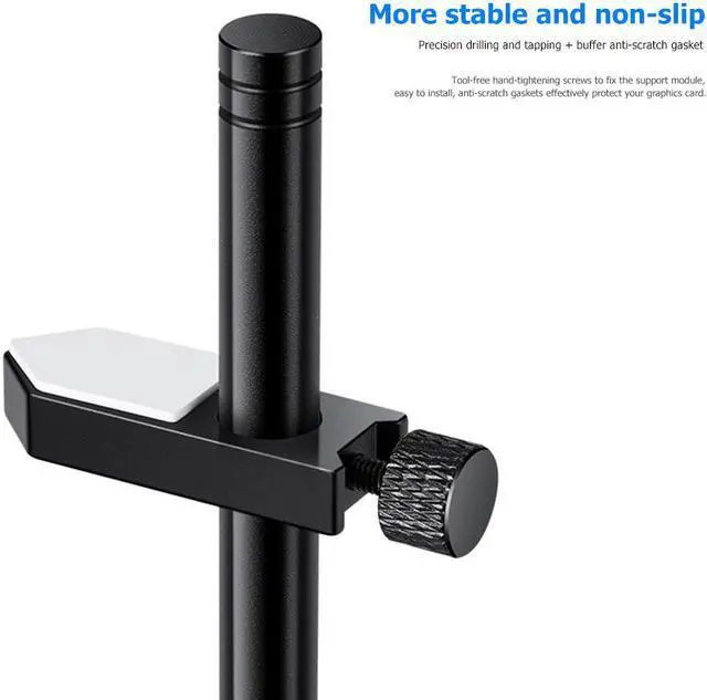 Alt view image 6 of 6 - Aluminum Alloy Graphics Card Holder GPU Video Card Bracket Support mount CPU Radiator Support Water Cooling Kit accessories