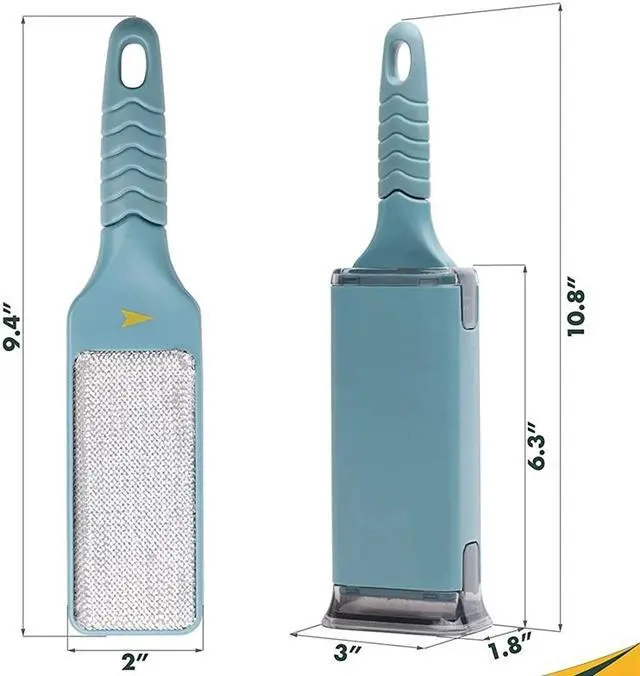 Alt view image 2 of 6 - Pet Hair Remover Brush with Self-Cleaning Base, Double-Sided Pet Hair Remover Brush, Pet Hair Remover Brush for Remov