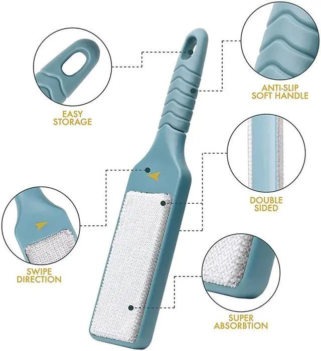 Alt view image 5 of 6 - Pet Hair Remover Brush with Self-Cleaning Base, Double-Sided Pet Hair Remover Brush, Pet Hair Remover Brush for Remov