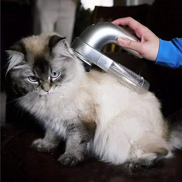 Alt view image 5 of 6 - Portable Electric Pet Hair Remover Pet Hair Vacuum Clean Tool Cordless Vacuum Suction Device Cat Dog Hair Electric Suction Brush