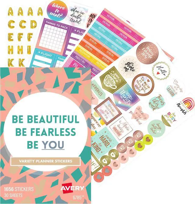 Main image of Avery Planner Sticker Variety Pack, 30 Sticker Sheets, 1,744 Stickers Total (6785)