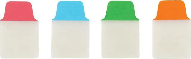 Alt view image 8 of 18 - Avery Mini Ultra Tabs, 1 x 1.5, 2-Side Writable, Red/Blue/Orange, 80 Repositionable Tabs (74763)