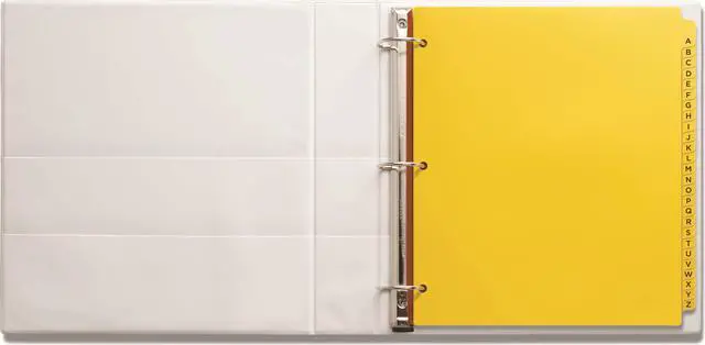 Alt view image 5 of 6 - Avery Heavy-Duty Plastic Industrial Dividers, 26 A-Z Tabs, Yellow (23081)