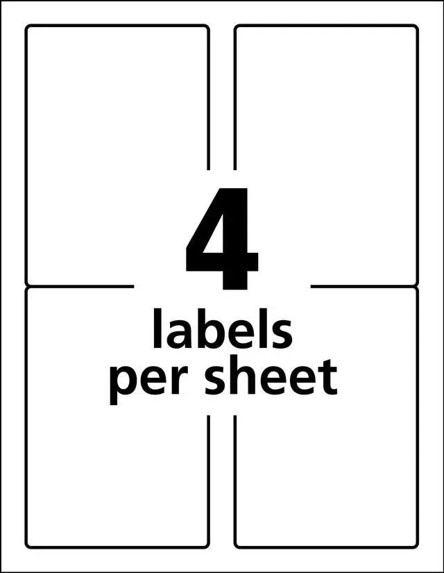 Alt view image 10 of 15 - Avery Durable ID Labels, TrueBlock Technology, Permanent Adhesive, 5” x 3-1/2”, 200 Labels (61532)