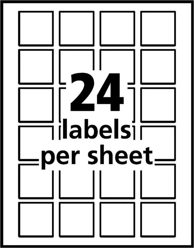 Alt view image 11 of 20 - Square Labels with Sure Feed and TrueBlock, 1 1/2 x 1 1/2, White, 600/Pack 22805