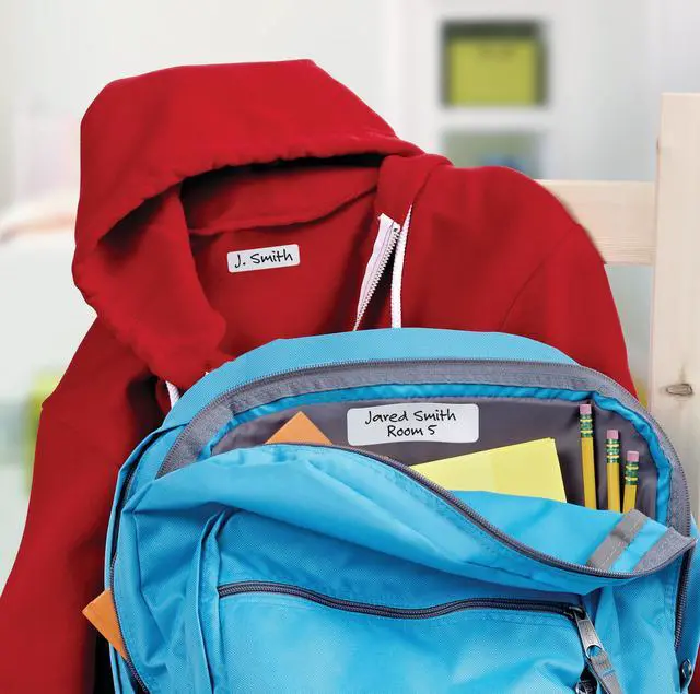 Alt view image 2 of 14 - Avery No-Iron Clothing Labels, Assorted Shapes & Sizes, 45 Labels