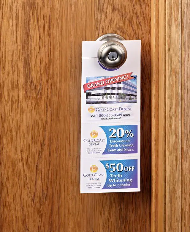 Alt view image 13 of 20 - Avery Door Hanger with Tear-Away Cards, Uncoated, Matte, Two-Sided Printing, 4-1/4" x 11", 80 Cards (16150)