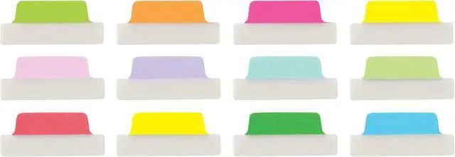 Alt view image 8 of 15 - Avery Tabs Repositionable 2-Sided 2-1/2"x1" 48/PK AST Neon 74865