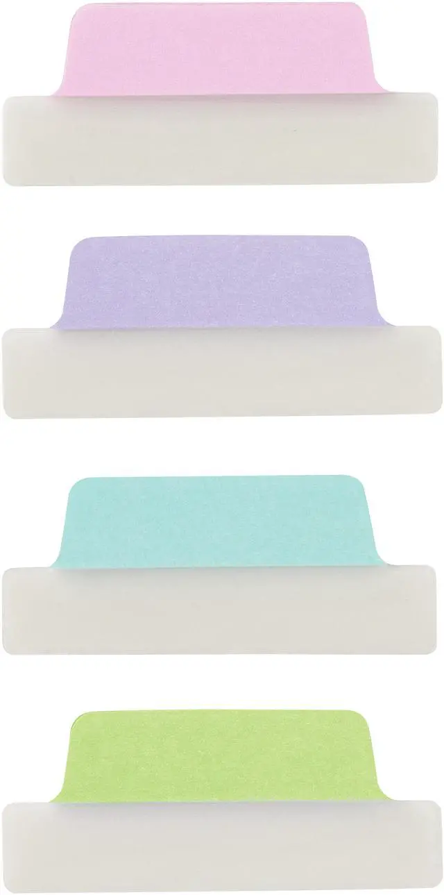 Alt view image 7 of 14 - Avery Tabs Repositionable 2-Sided 2-1/2"x1" 48/PK AST Pastel 74867