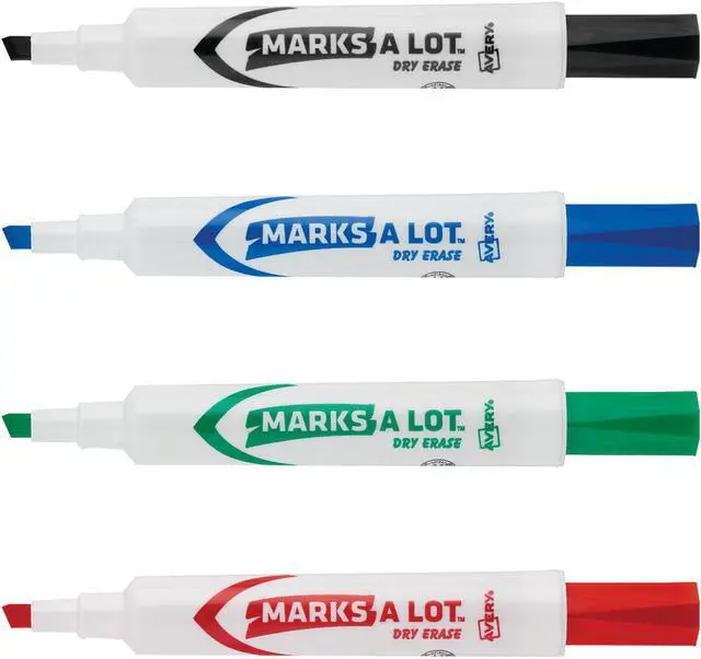 Alt view image 15 of 20 - Avery Marker,Dry Erase,4/Set 24409