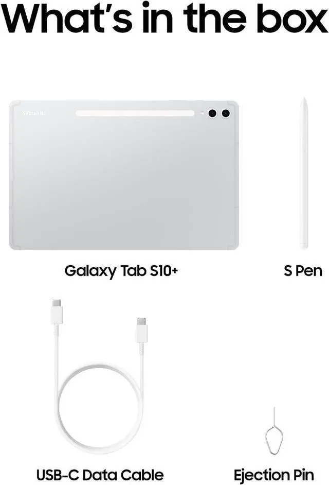 Alt view image 2 of 3 - Samsung Galaxy Tab S10+ 12.4" WQXGA+ 12 GB RAM 256 GB Storage Android Silver
