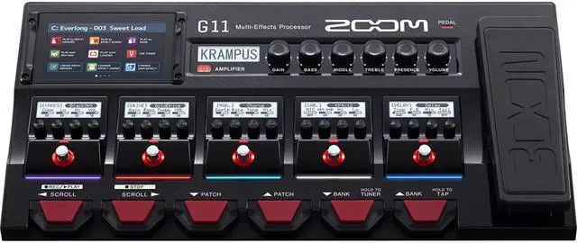 Alt view image 2 of 19 - Zoom G11 Multi-Effects Processor for Electic Guitar