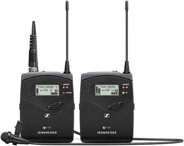 Alt view image 2 of 7 - Sennheiser EW 112P G4 Camera-Mount Wireless Omni Lavalier Mic (A: 516 to 558 MHz) with Zoom H6 All Black Portable Recorder & 10-Pack Straps Bundle