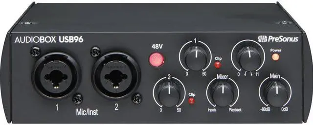 Alt view image 3 of 20 - PreSonus AudioBox 96 USB 2.0 Audio Recording Interface