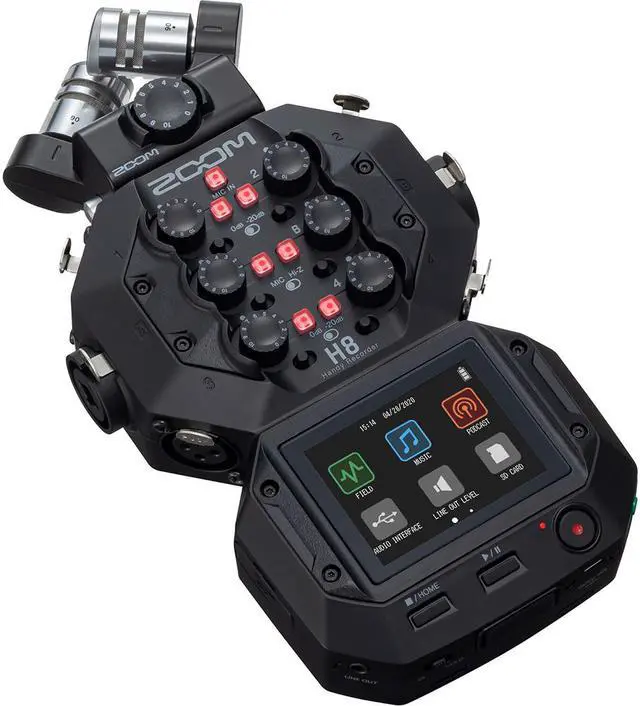 Alt view image 2 of 20 - Zoom H8 8-Input / 12-Track Portable Handy Recorder