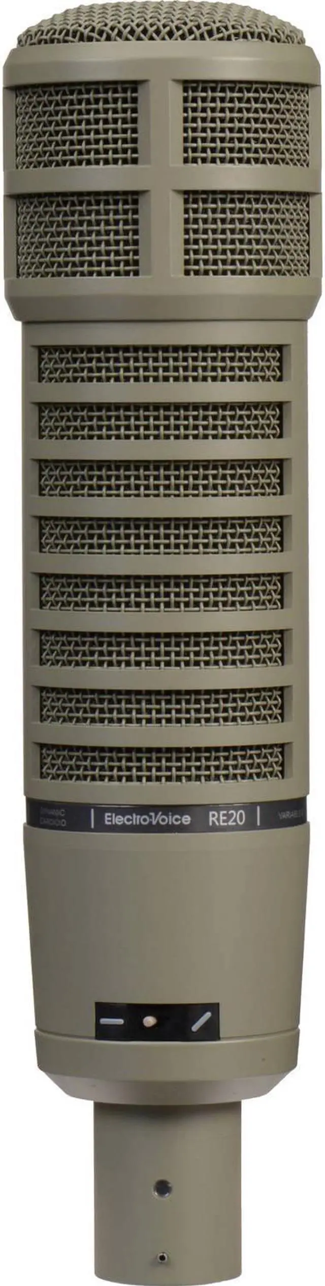 Alt view image 4 of 7 - Electro-Voice RE20 Broadcast Announcer Microphone with Variable-D (Fawn Beige) Bundle with Front Address Pop Filter and XLR-XLR Cable