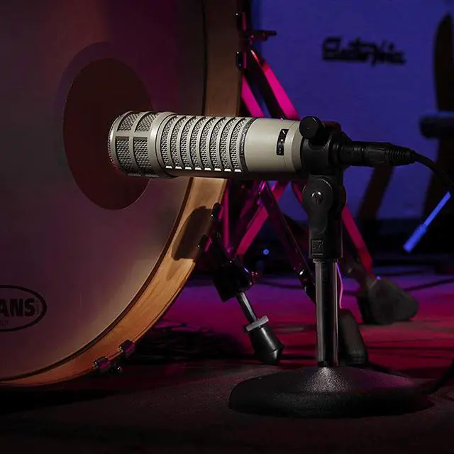 Alt view image 5 of 7 - Electro-Voice RE20 Broadcast Announcer Microphone with Variable-D (Fawn Beige) Bundle with Front Address Pop Filter and XLR-XLR Cable