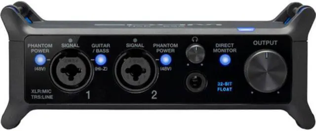 Alt view image 3 of 7 - Zoom UAC-232 Portable 2x2 USB-C Audio Interface Bundle with Polsen HPC-A30-MK2 Monitor Headphones and XLR-XLR Cable