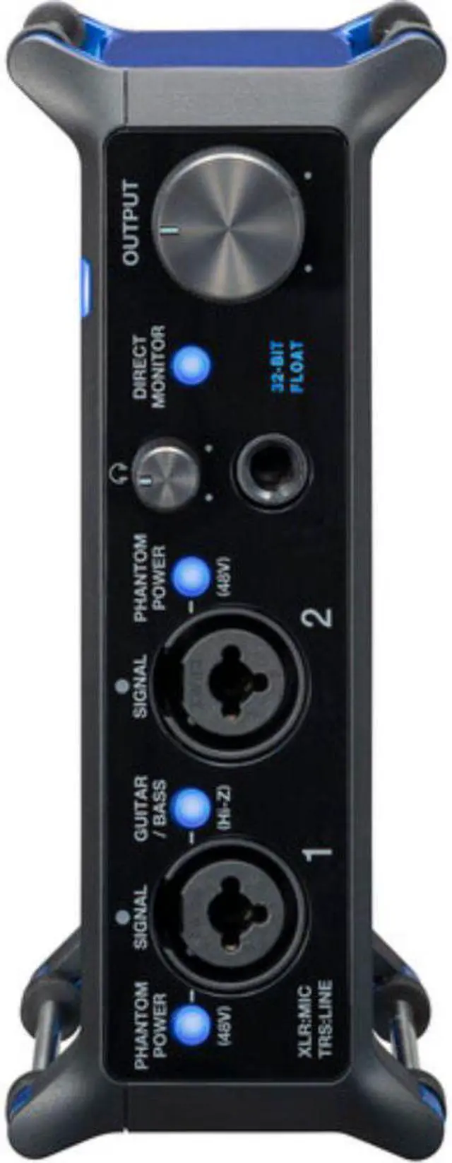 Alt view image 4 of 7 - Zoom UAC-232 Portable 2x2 USB-C Audio Interface Bundle with Polsen HPC-A30-MK2 Monitor Headphones and XLR-XLR Cable