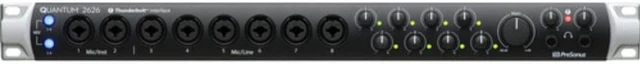 Alt view image 3 of 7 - PreSonus Quantum 2626: 26x26 Thunderbolt 3 Ultralow-Latency Audio Interface Bundle with Xcellon Thunderbolt 3 Cable, 2x Hosa 10' MIDI-MIDI Cable, and 4x XLR-XLR Cable