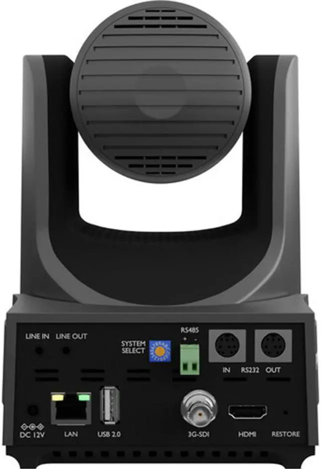 Alt view image 3 of 7 - PTZOptics Link 4K SDI/HDMI/USB/IP PTZ Camera with 20x Optical Zoom (Gray) Bundle with HuddleCamHD Black HCM-1 Small Universal Wall Mount Bracket and Anti-Static Screen Cleaning Wipes