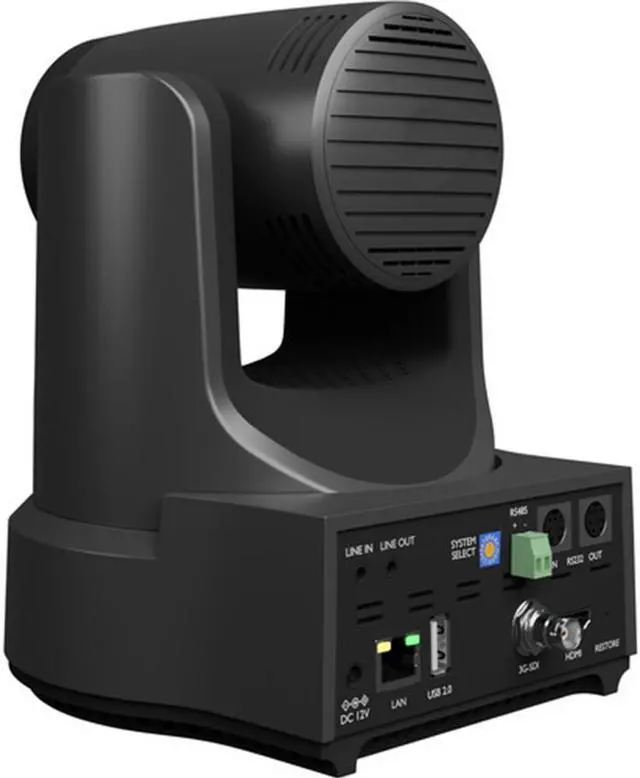 Alt view image 7 of 7 - PTZOptics Link 4K SDI/HDMI/USB/IP PTZ Camera with 12x Optical Zoom (Gray) Bundle with HuddleCamHD Black HCM-1 Small Universal Wall Mount Bracket and Anti-Static Screen Cleaning Wipes