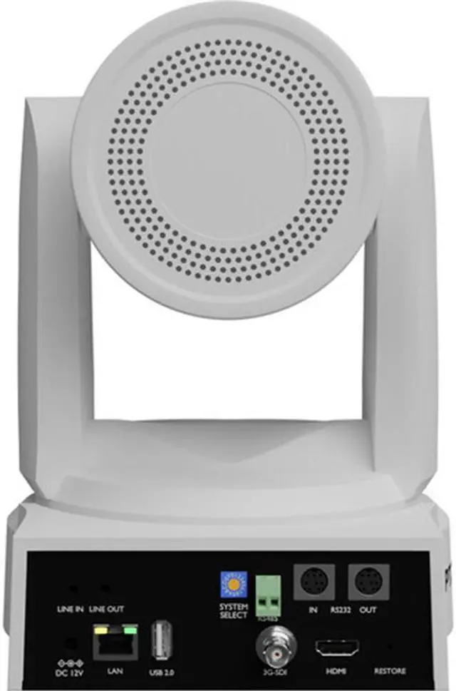 Alt view image 3 of 7 - PTZOptics Link 4K SDI/HDMI/USB/IP PTZ Camera with 30x Optical Zoom (White) Bundle with HuddleCamHD (White)HCM-1 Small Universal Wall Mount Bracket and Anti-Static Screen Cleaning Wipes