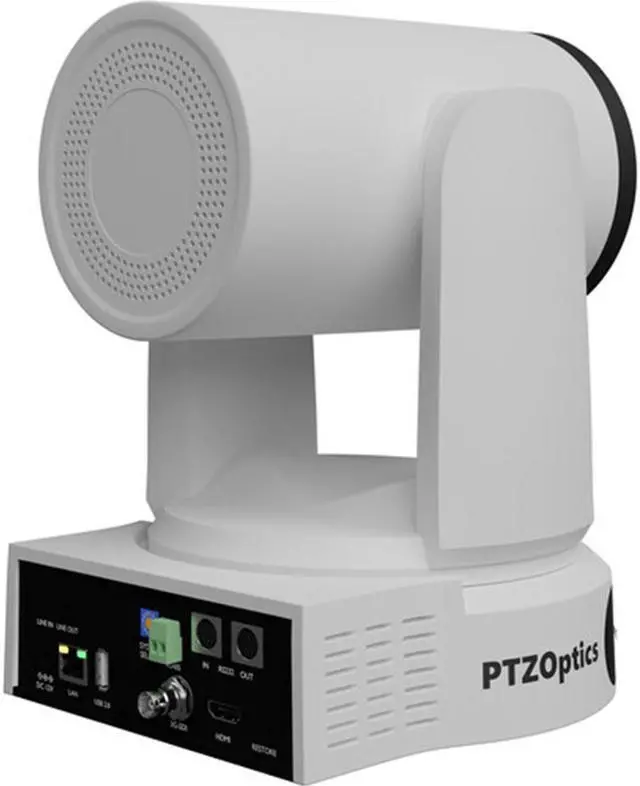 Alt view image 5 of 7 - PTZOptics Link 4K SDI/HDMI/USB/IP PTZ Camera with 20x Optical Zoom (White) Bundle with HuddleCamHD (White)HCM-1 Small Universal Wall Mount Bracket and Anti-Static Screen Cleaning Wipes