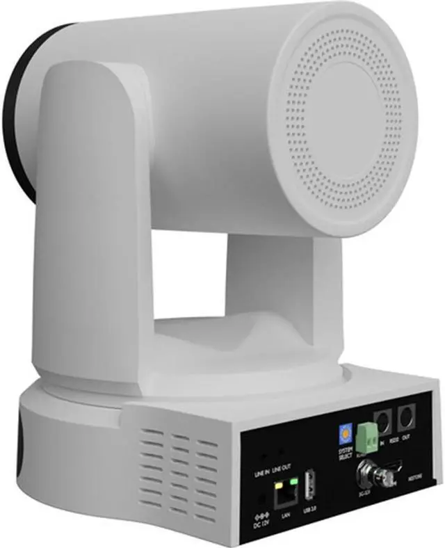 Alt view image 7 of 7 - PTZOptics Link 4K SDI/HDMI/USB/IP PTZ Camera with 20x Optical Zoom (White) Bundle with HuddleCamHD (White)HCM-1 Small Universal Wall Mount Bracket and Anti-Static Screen Cleaning Wipes