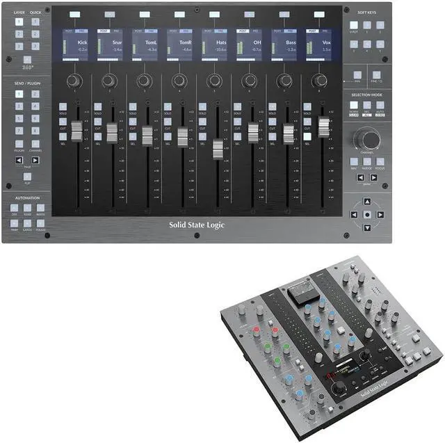 Main image of Solid State Logic UF8 Advanced DAW Controller Bundle with Solid State Logic UC1 Hardware Plug-In Control Surface