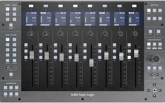 Alt view image 2 of 6 - Solid State Logic UF8 Advanced DAW Controller Bundle with Solid State Logic UC1 Hardware Plug-In Control Surface