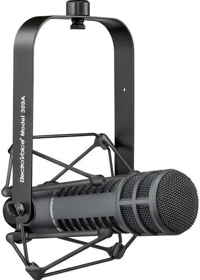 Alt view image 3 of 6 - Electro-Voice RE20  Broadcast Announcer Microphone with Variable-D (BLACK) Bundle with Microphone Preamp/Channel Strip and XLR- XLR Cable