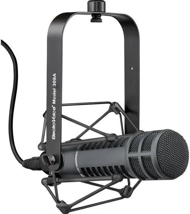 Alt view image 4 of 6 - Electro-Voice RE20  Broadcast Announcer Microphone with Variable-D (BLACK) Bundle with Microphone Preamp/Channel Strip and XLR- XLR Cable