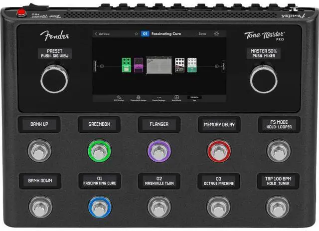 Alt view image 2 of 7 - Fender Tone Master Pro Bundle with Fender Tone Master Pro Gig Bag, Black Pedalboards