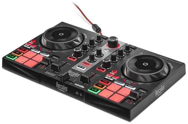 Alt view image 3 of 7 - Hercules DJControl Inpulse 200 MK2 - Compact DJ Controller Bundle with Hercules HDP DJ45 Closed-Back, Over-Ear DJ Headphones
